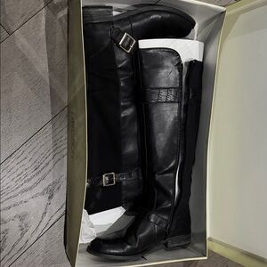Expressions Black Leather Riding Boots